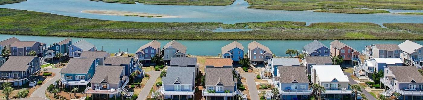 view of homes in ocean isle beach north carolina