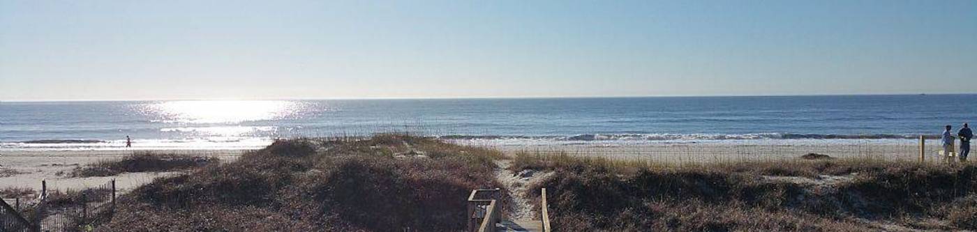 beach view from a McClure Vacation Rental home